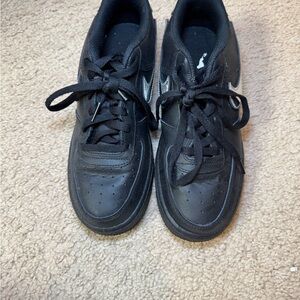 Nike Black Sneakers with Silver Accents